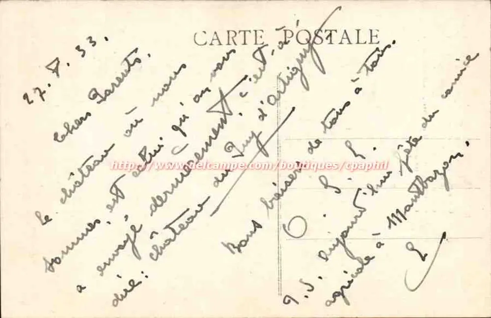 Montbazon (Indre-et-Loire) — Il Torrione del Castello-Fortezza — Editore: Maxé (n° 351) - Verso