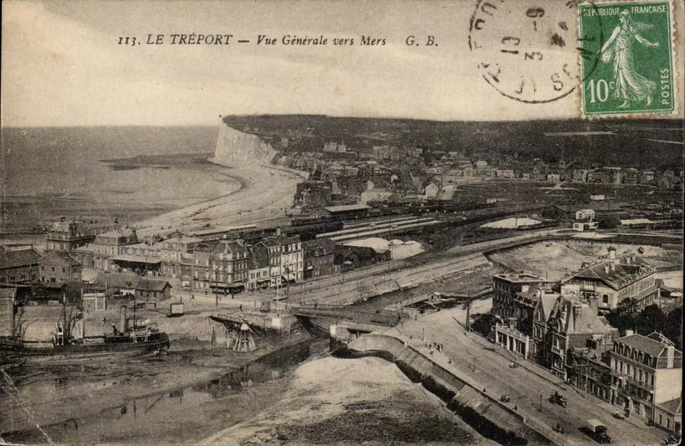 Le Tréport — Vista Geral para Mers — G. B. - Frente