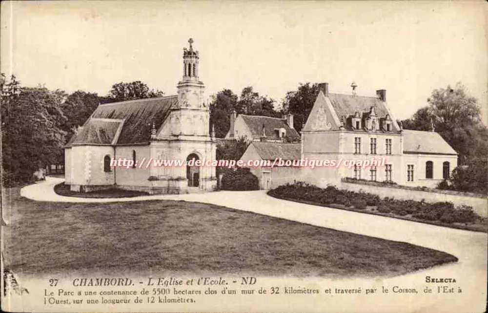 Chambord - L'Église et l'École - Selecta - Anverso