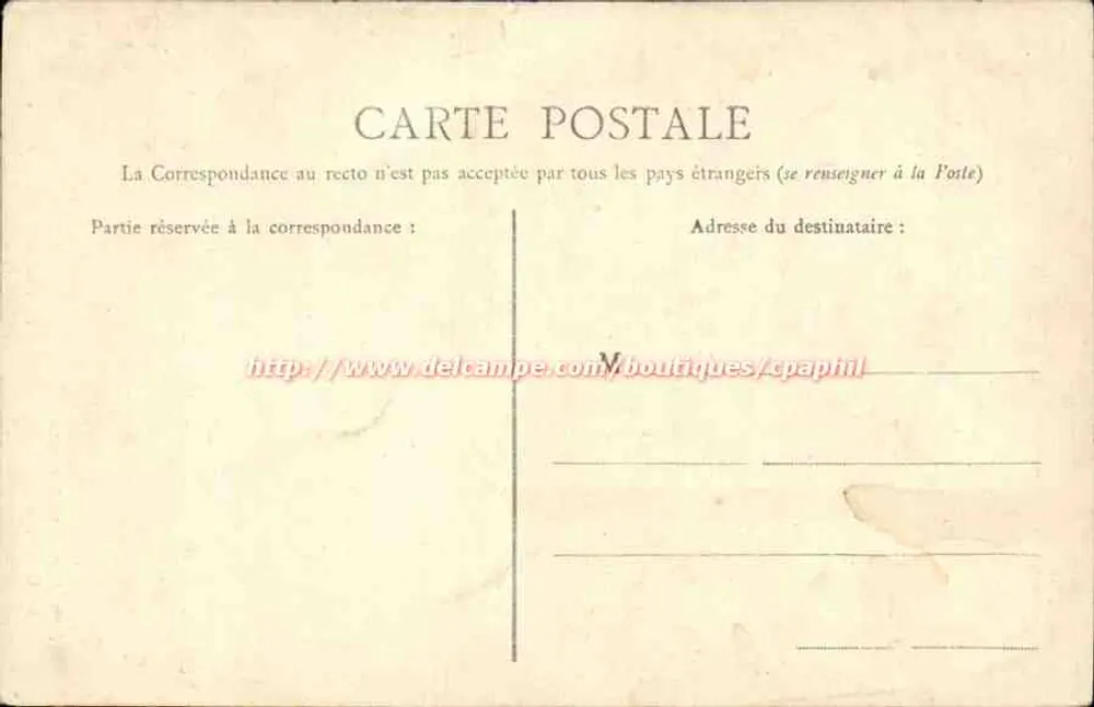 Papay-le-Montal — La Bastique — H. Bonamy, editor, Poitiers - Verso