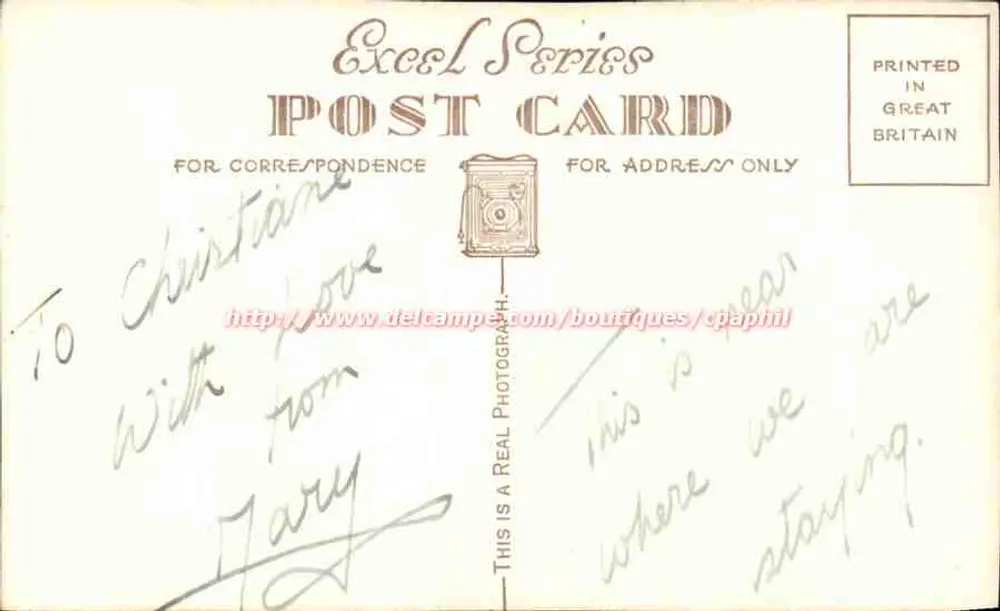 Brechende Welle — Kieselstrand — Excel Series Post Card - Rückseite