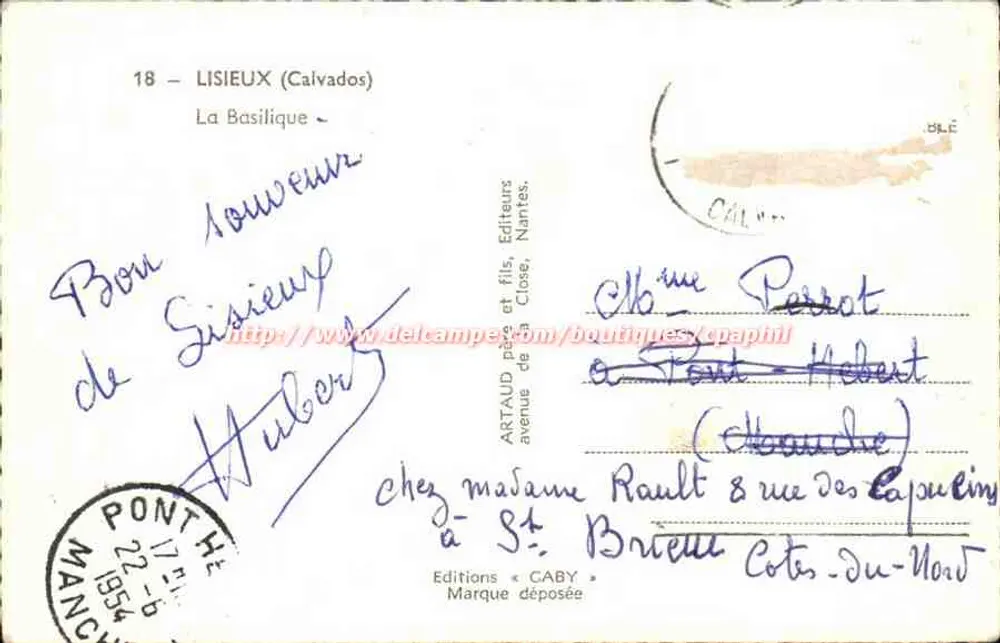 Lisieux — A Basílica do Sagrado Coração — Edições Caby - Verso