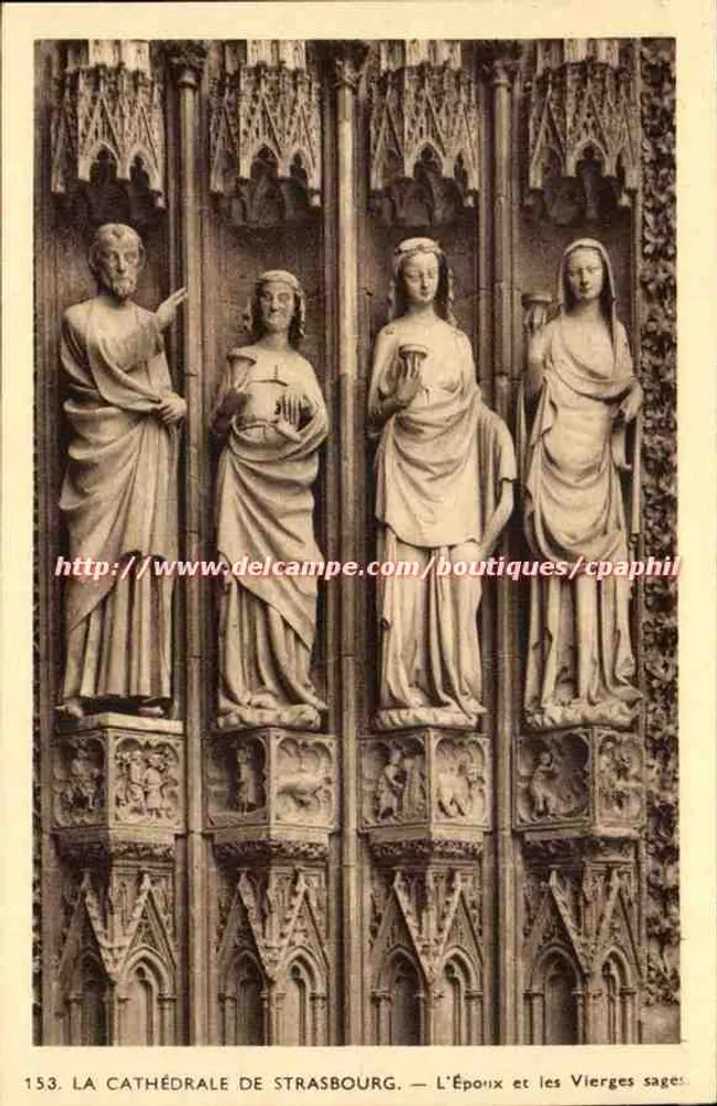 Die Kathedrale von Straßburg — Der Ehemann und die Weisen Jungfrauen — Sammlung der Phänomenalen Künste - Vorderseite