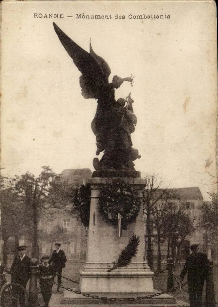 Roanne — Monument dos Combatentes — editor não identificado - Frente