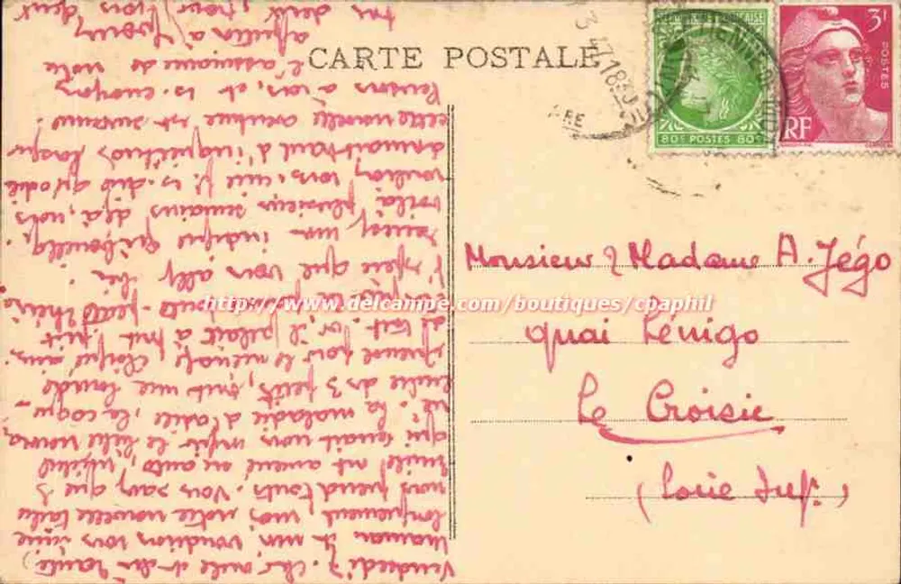 Mainardi — A Virgem — Mignard, editor, Paris - Verso