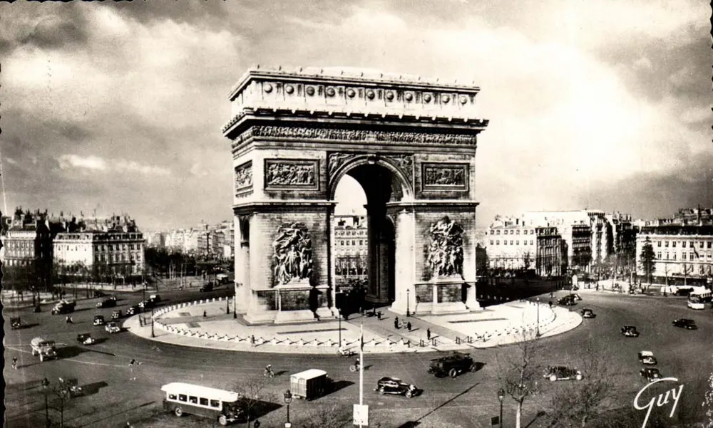 Arco do Triunfo — Place de l'Étoile — Edição de Arte « Guy » n°304 - Frente