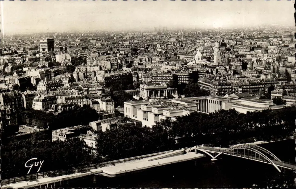 Paris und seine Wunder — Panorama über Paris, Aufnahme von der Eiffelturm — Éditions d'Art Guy, Nr. 364 - Vorderseite