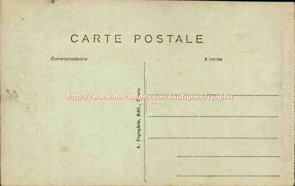 Tours (Loire-et-Loire) — Hotel Gouin (15. und 16. Jahrhundert) — A.P. - Rückseite