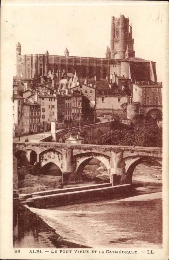 Albi — Der alte Brücke und die Kathedrale — LL - Vorderseite