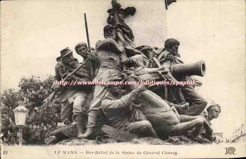 Le Mans — Bas-relieve de la Estatua del General Chanzy — JND Fot. Le Mans - Anverso