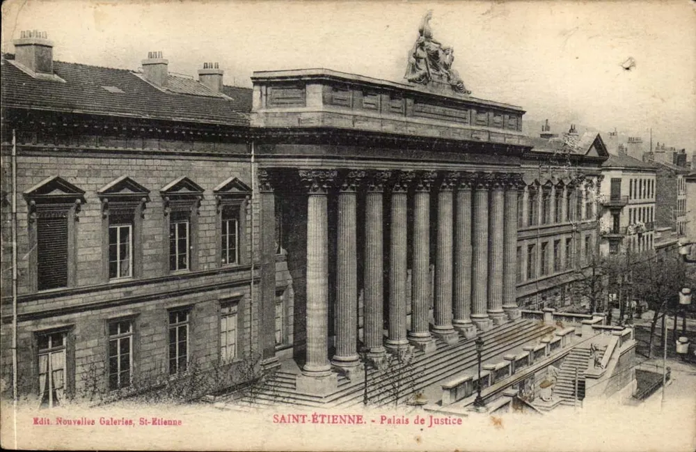 Saint-Étienne - Palácio de Justiça — Editor: Nouvelles Galeries, Saint-Étienne - Frente