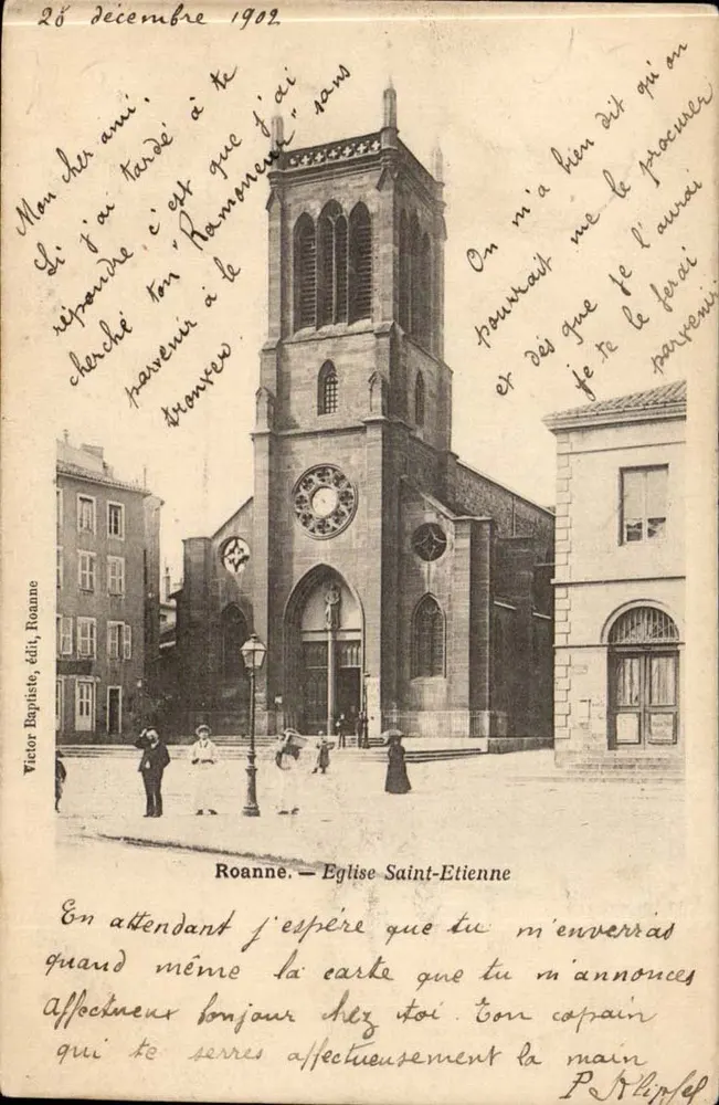 Roanne — Igreja de São Etienne — Victor Bayiste, editor, Roanne - Frente