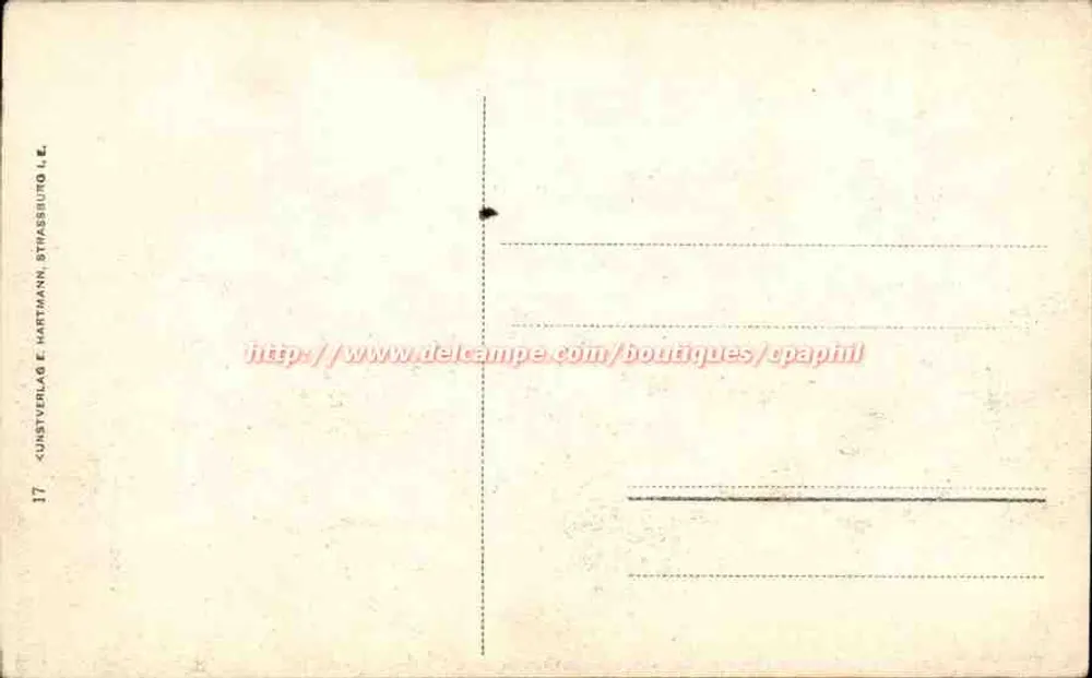 Strasbourg i. E. - Palácio Imperial do Kaiser - Palácio Imperial — Kunstverlag E. Hartmann, Strasbourg i. E., n° 17 - Verso