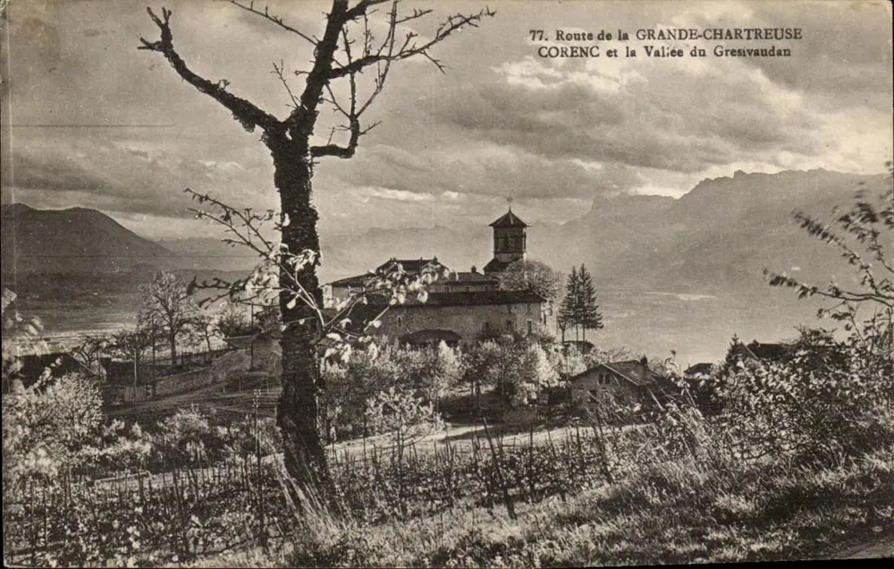 Corenc und das Tal des Gresivaudan — Route de la Grande-Chartreuse — Edition Martinotto Frères, 4, Pi. Victor Hugo, Grenoble — n°77 - Vorderseite