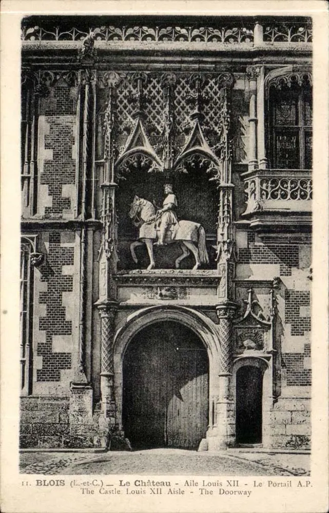 Blois — Schloss — Flügel von Ludwig XII. — Portal A.P. - Vorderseite