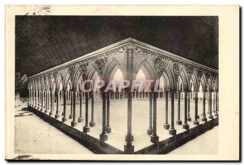 Abadia do Mont-Saint-Michel — O Claustro — Edição dos Monumentos Históricos - Frente