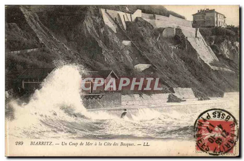 Biarritz — Uma Onda no Litoral dos Basques — LL, n°289 - Frente