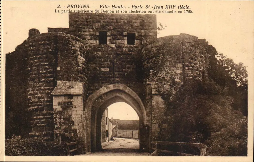Provins — Ville Haute — Porte Saint-Jean XIIIe siècle - Recto