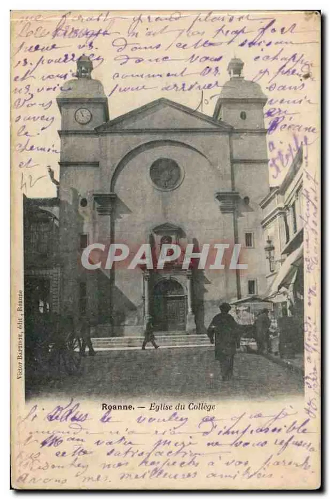 Roanne — Église du Collège — Victor BARTIERE, édit. Roanne - Frente