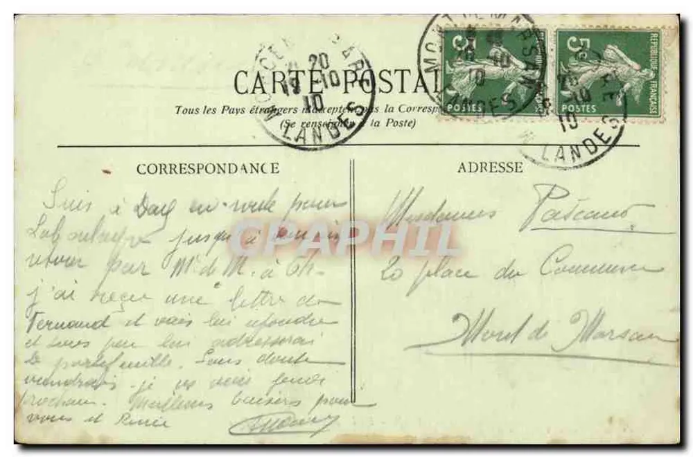 Dax - Kerk van Sint-Paulus te Dax — Collectie Gorce fot.-uitg., Talence (Gironde) n°36 - Achterkant