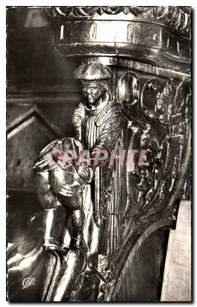 Saint-Bertrand-de-Comminges — Innenansicht der Kathedrale — Geißelte Nonne — C.A.P., 44, rue Laplace, Paris (115°) - Vorderseite