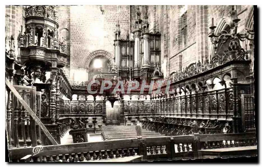 Saint-Bertrand-de-Comminges — Intérieur de la Cathédrale, Les Orgues — C.A.P., 44, rue Lauger, Paris (154) - Recto