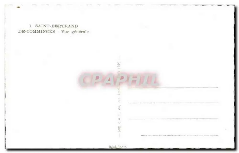 Saint-Bertrand-de-Comminges — Vista geral — C.A.P. n° 159 - Verso