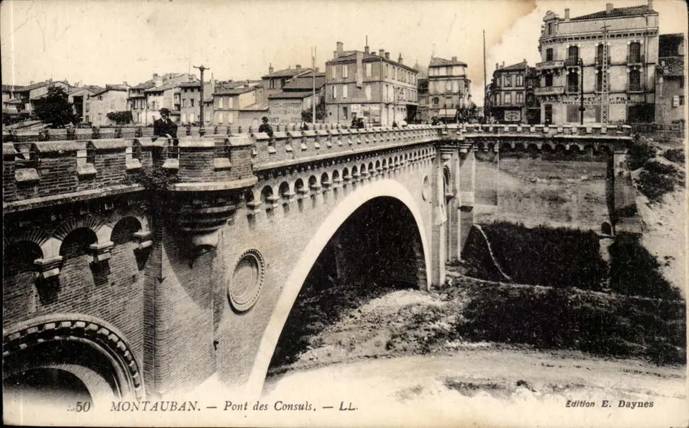 Montauban — Pont dos Consules — Edição E. Daynes - Frente