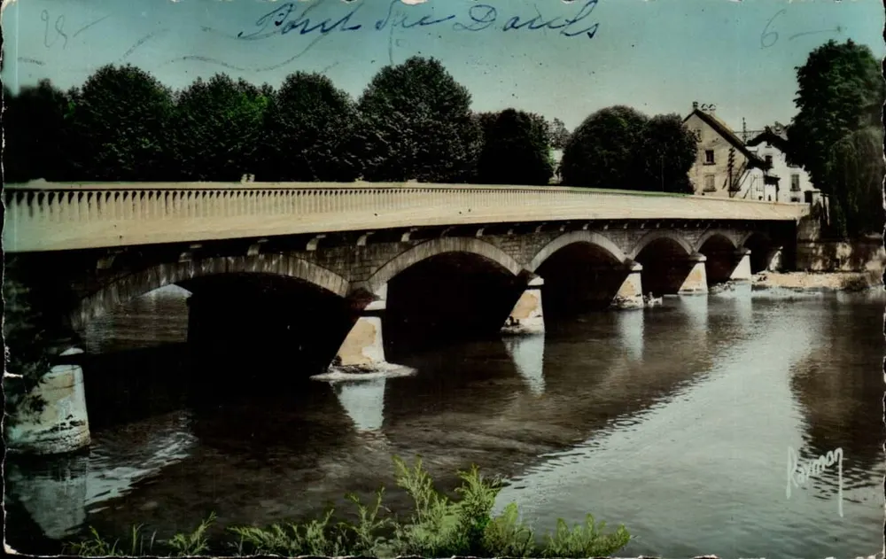 Ponte sobre o Doubs — Audincourt (Doubs) — Edição Rammon, N°167 - Frente