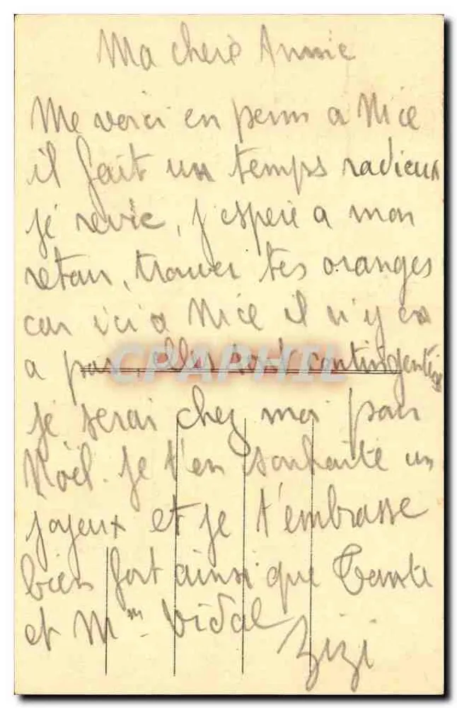 Rue des Pyrénées przy poczcie — Paryż — wydawca Tout Paris (XX) - Rewers