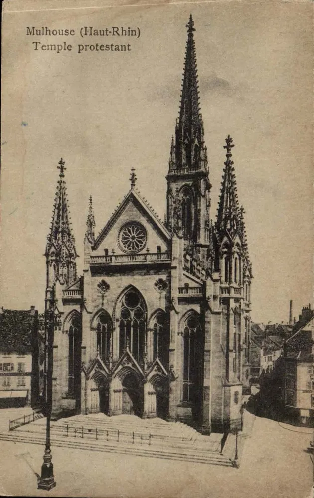 Mulhouse (Haut-Rhin) — Templo protestante — C. Simon, Jinger, editor - Frente