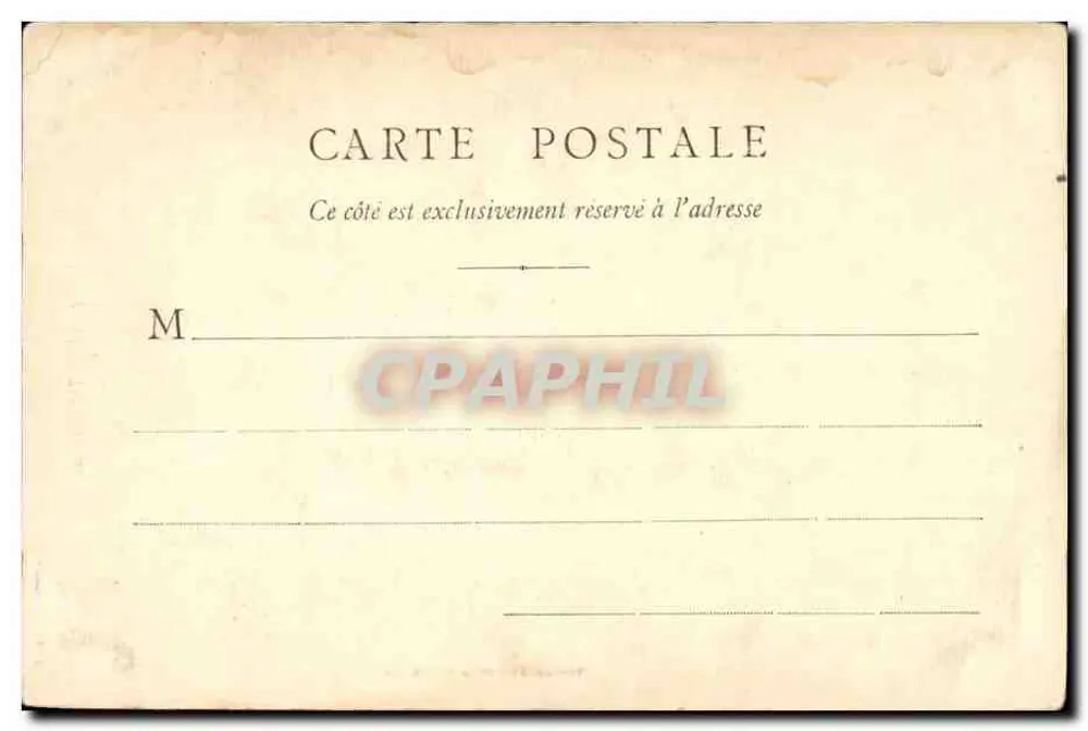 Paray-le-Monial — vista da torre e da rua — B. F. Chalon-saône - Verso