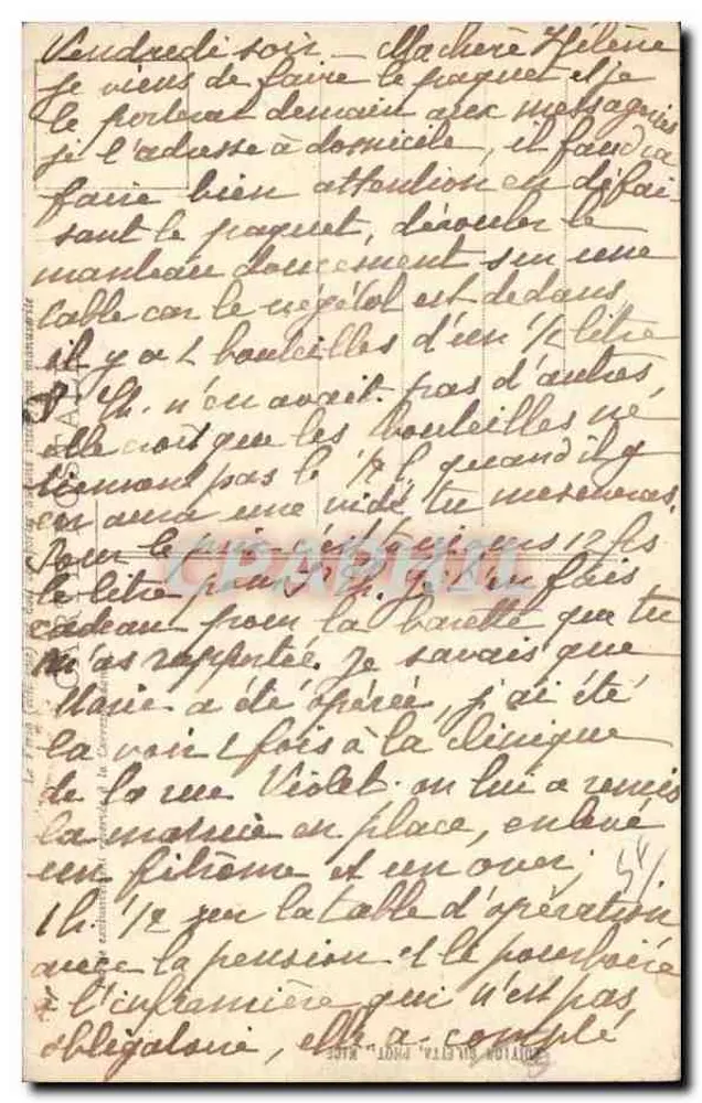 Menton — Vista tirada de Garavan — Edição Sillet, n° 962 - Verso