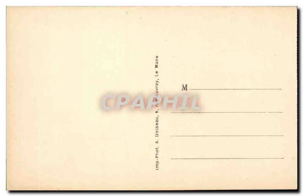 Le Mans — Vista panorámica (orilla derecha) — A. Dolbeau, n°15 - Reverso