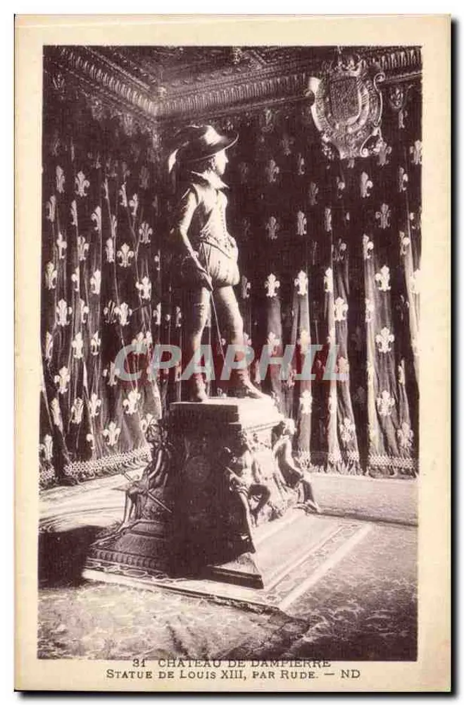 Statue von Ludwig XIII., von Rude — Schloss Dampierre - Vorderseite