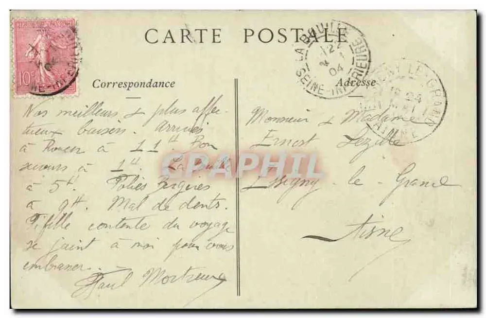 Bonsecours — L'Église et le Monument de Jeanne d'Arc — Collections ND, Phot - Verso