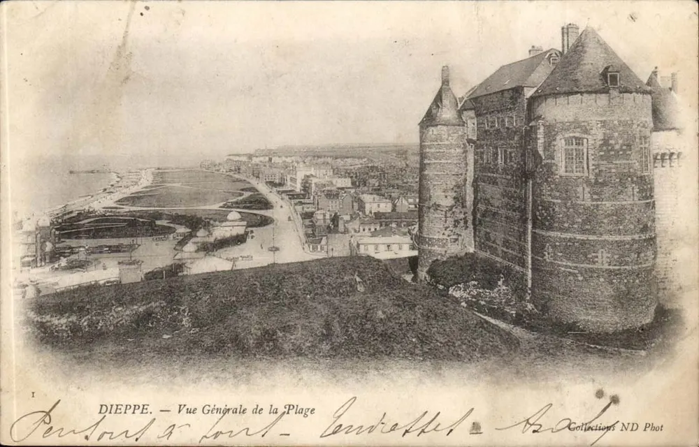 Dieppe — Vista Geral da Praia — Collections ND Phot - Frente