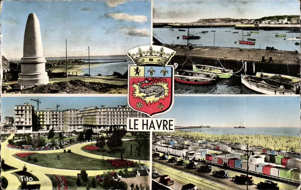 Le Havre — vista panorâmica — Tisse & Larquier, n°1117 - Frente