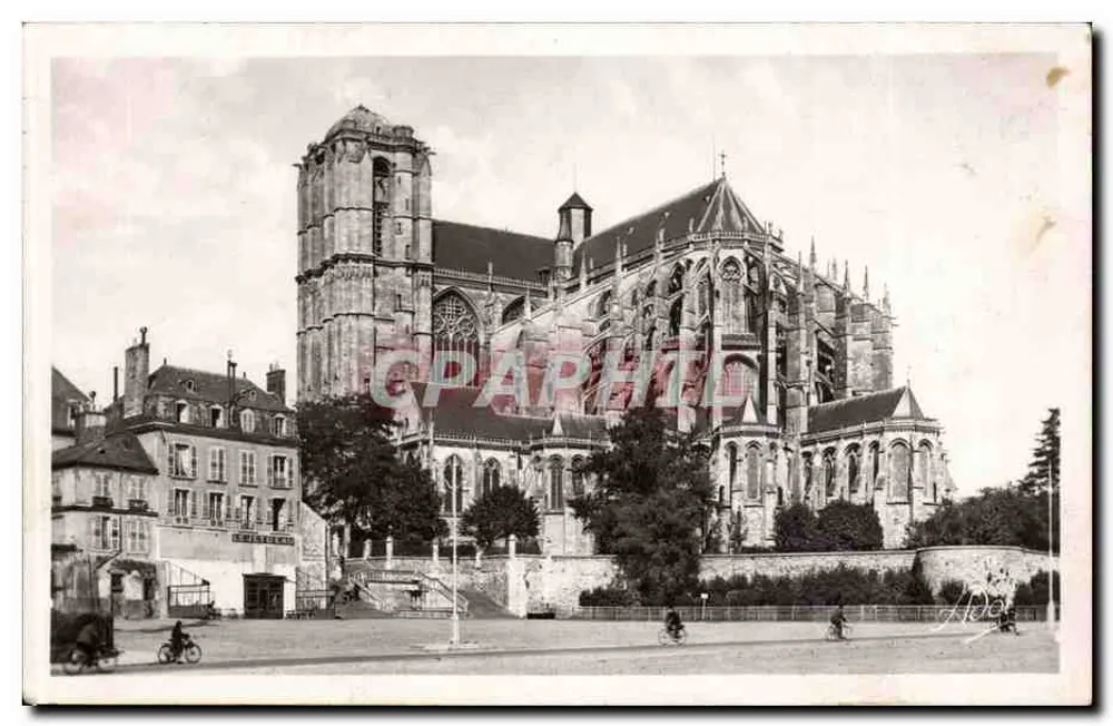 Le Mans (Sarthe) — A Catedral de São Julião — Editora Graphithe, n° 7 - Frente