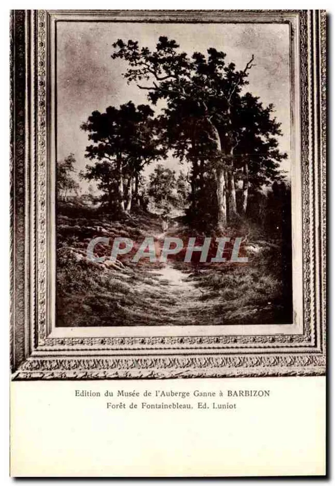 Forêt von Fontainebleau — Barbizon — Edition des Musée de l'Auberge Ganne, Ed. Luniot - Vorderseite