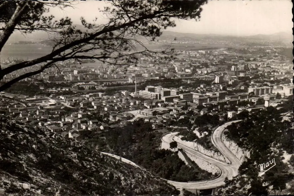 Toulon — Allgemeiner Blick und die Route du Super Faron — Éditions MARY, Nr. 853 - Vorderseite