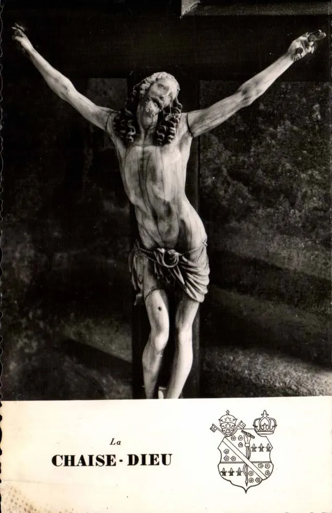 La Chaise-Dieu — Cristo em marfim do século XVII — Editor: Moullet - Frente