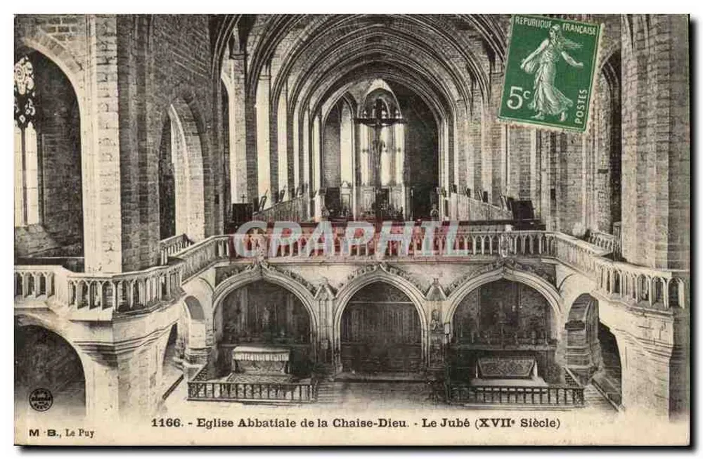 Abteikirche von La Chaise-Dieu — Der Chorvorhang (17. Jahrhundert) — M. B., Le Puy - Vorderseite