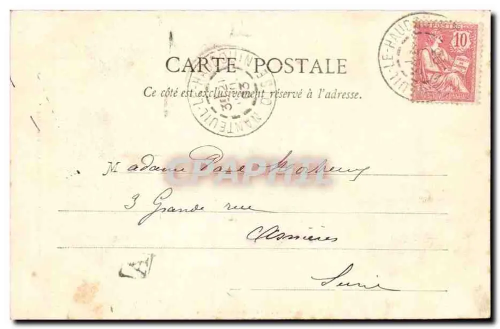 Reims — Portal Norte do Transepto (Século XIII) — Editor E. Chabauty, Toulouse, n° 1 - Verso