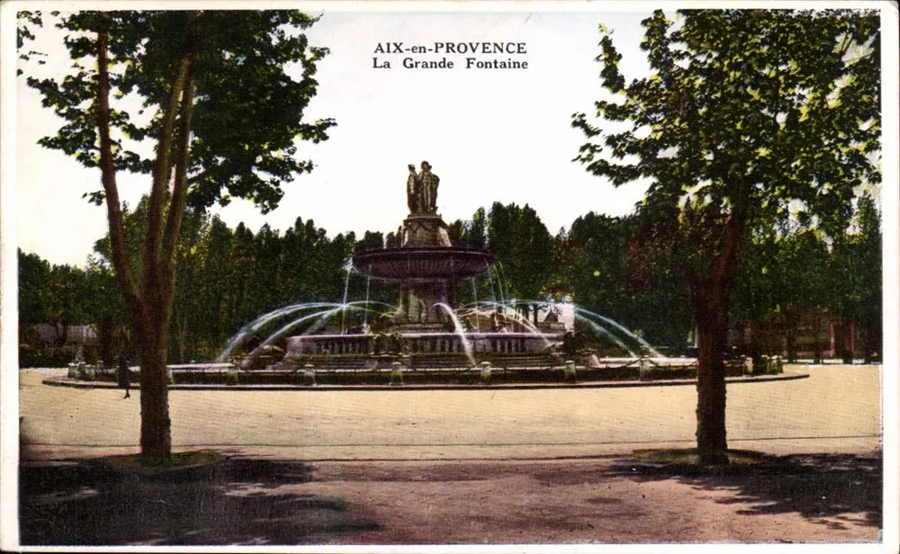 AIX-en-PROVENCE — Die Große Fontäne — Fabrie, Combat, Milon, S.G. D.A.C. - Vorderseite