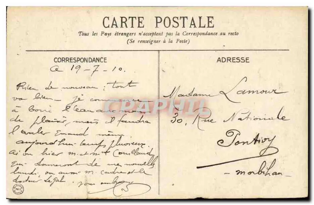 Vichy — Hotel-de-Ville — editor anônimo, n°4 - Verso