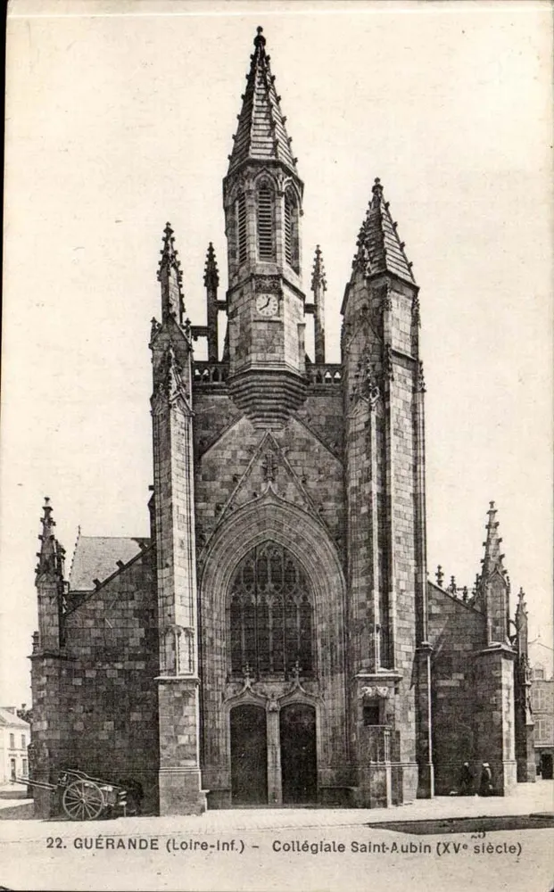 Guérande (Loire-Inf.) — Colegiata São Aubin (século XV) — editor R. Chapeau - Frente