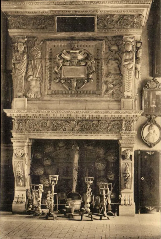 Kamin des ehemaligen Auditoires von Joinville (Marne) — 17. Jahrhundert — Musée Historique de Nancy, Serie 2 - Vorderseite