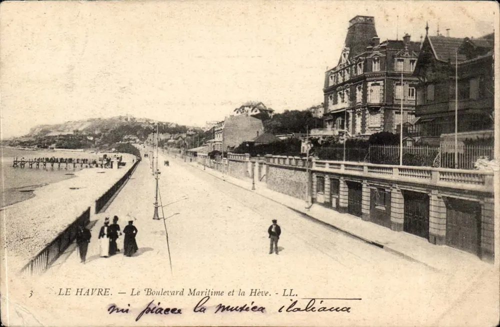 Le Havre — Der Maritime Boulevard und die Hève — LL - Vorderseite