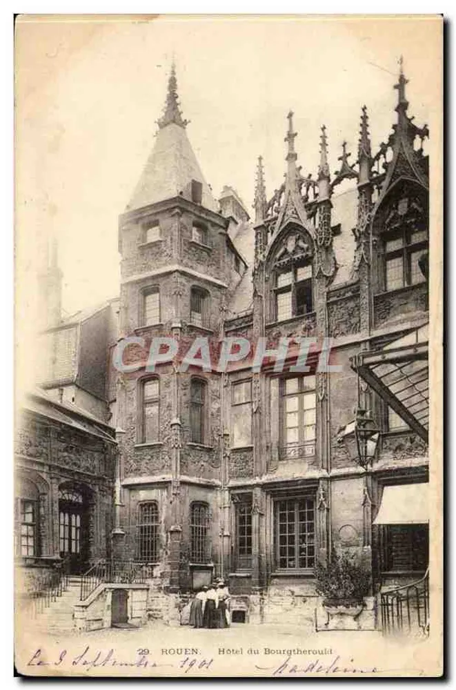 Rouen — Hotel du Bourgtheroulde — editor desconhecido, n° 29 - Frente